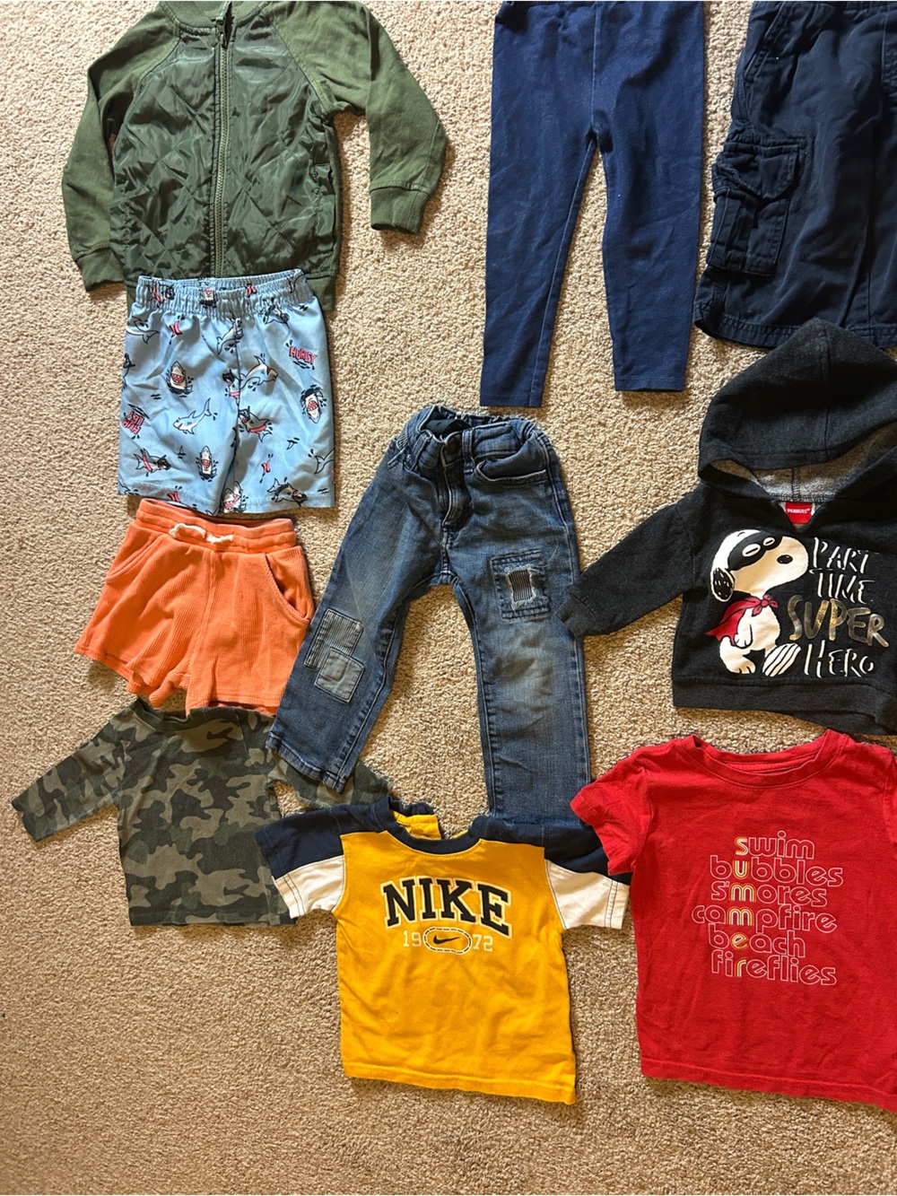 Baby Boy Clothes Lot 15 Pieces 3M-2T Nike Disney Carters Pants Shirts Outfit - Picture 5 of 12